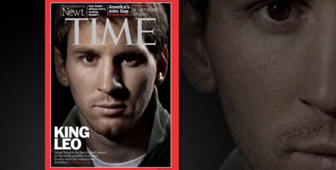 Messi Akhirnya Tampil di Kover Majalah Time