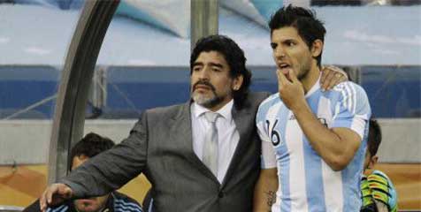 Maradona Lebih Senang Aguero Berkostum Atletico Maradona Lebih Senang Aguero Berkostum Atletico