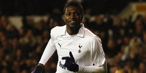 Adebayor Optimis Tampil Lawan Arsenal Adebayor Optimis Tampil Lawan Arsenal