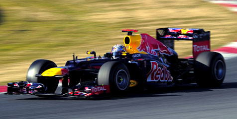 Vettel Tercepat Pada Tes Barcelona Hari Pertama