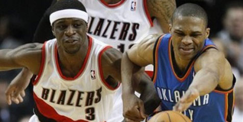 Tundukkan Blazers, Thunder Pimpin Wilayah Barat