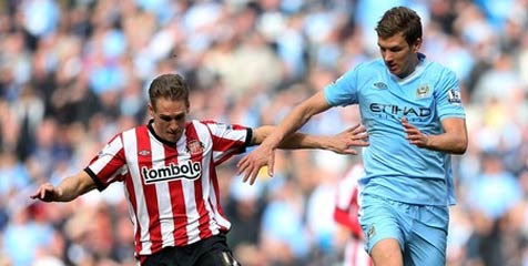 Dzeko Berang Dituding Diving Lawan Sunderland