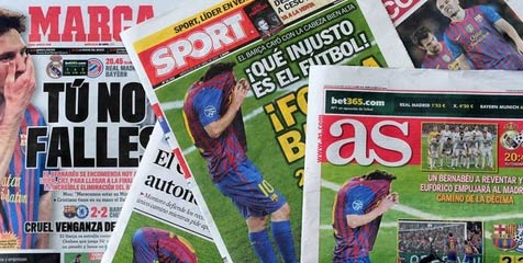 Reaksi Media Spanyol Atas Tersingkirnya Barca