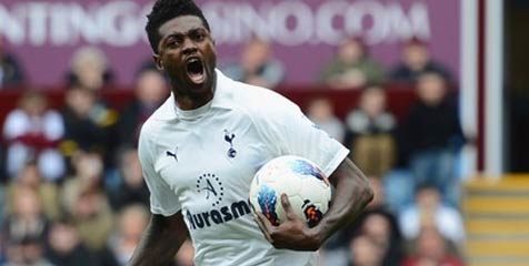 Adebayor: Spurs Sangat Layak Finis Empat Besar