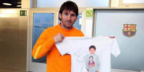Messi Tanggung Biaya Pengobatan Bocah Cilik Maroko