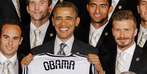Obama Goda Beckham Saat Jamu LA Galaxy di Gedung Putih