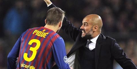 Pique Bantah Berseteru Dengan Guardiola