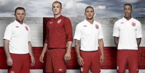 Euro 2012, Inggris Dilengkapi Pakaian Dalam Resmi
