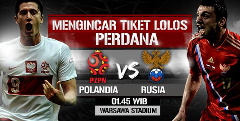 HT Review: Satu Tendangan Rusia Tinggalkan Polandia