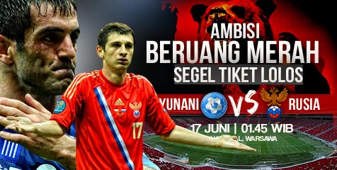 Preview: Yunani vs Rusia, Ambisi Segel Tiket Lolos!
