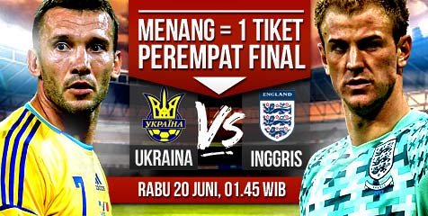 Line-up: Inggris vs Ukraina