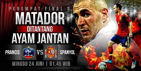 Line-up: Spanyol Versus Prancis Line-up: Spanyol Versus Prancis