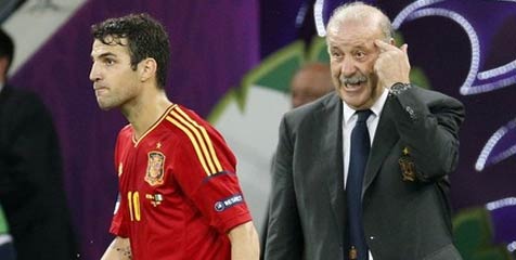 Fabregas: Del Bosque Beri Ketenangan Untuk Spanyol