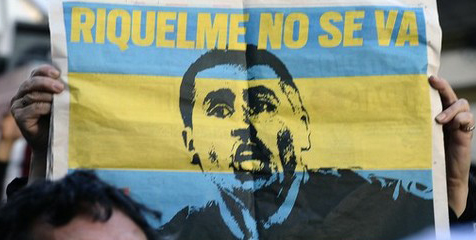 Fans Boca Beraksi Menolak Hengkangnya Riquelme