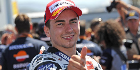 Nyaris Terjatuh, Lorenzo Akui Stoner Terbaik di Laguna Seca