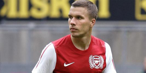 Podolski Berharap Cetak Gol Perdana Bagi Arsenal