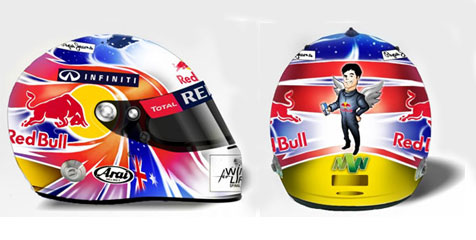 Webber Pakai Desain Helm Penggemar di F1 Singapura