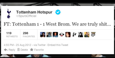 Spurs Luapkan Amarah Via Akun Twitter