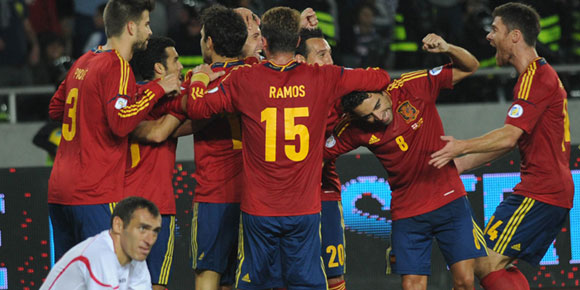 Highlights WCQ 2014: Georgia 0-1 Spanyol