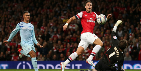 Giroud Lega Bisa Cetak Gol Perdana