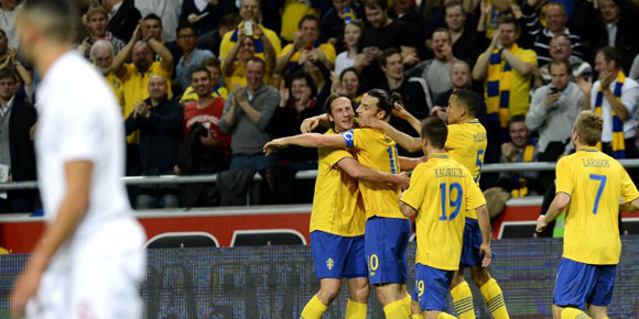 Highlights Friendly: Swedia 4-2 Inggris