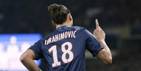 Ibrahimovic Cetak Gol ke-200 di Level Liga Domestik