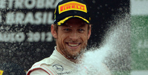 Menang di Brazil, Button Sesalkan Hamilton Gagal Finis