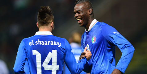 Milan Bernafsu Duetkan Balotelli dan El Shaarawy