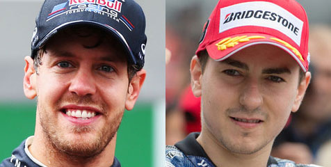 Bakal Bersaing di ROC, Vettel dan Lorenzo Satu Grup