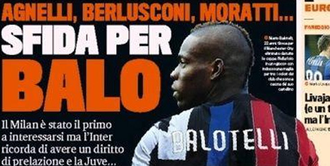 Tiga Raksasa Italia Minati Balotelli