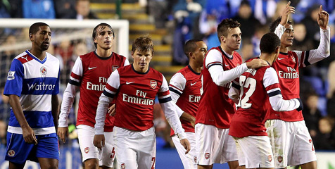 Data dan Fakta EPL Matchday 17: Reading vs Arsenal