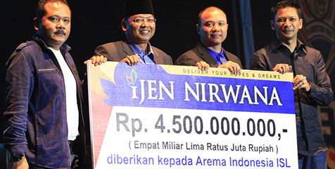 Ijen Nirwana Gelontorkan Rp 4,5 Miliar Untuk Arema Ijen Nirwana Gelontorkan Rp 4,5 Miliar Untuk Arema