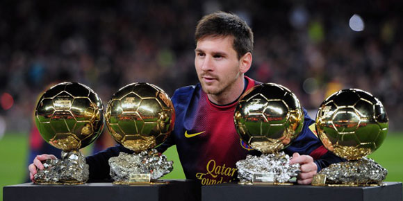 Messi dan 4 Ballon d'Or Jelang Barca-Malaga