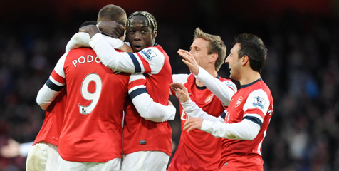 Review: Gol Tunggal Podolski Menangkan Arsenal Review: Gol Tunggal Podolski Menangkan Arsenal