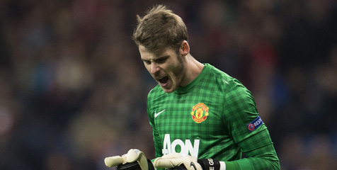 Jelang Leg Kedua, De Gea Enggan Terlena Jelang Leg Kedua, De Gea Enggan Terlena