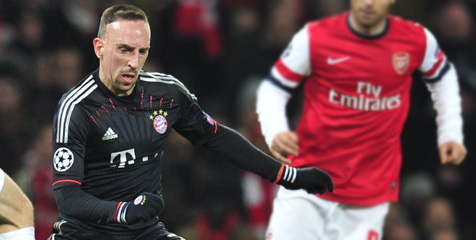 Ribery Puas Bayern Cetak Trigol di Emirates