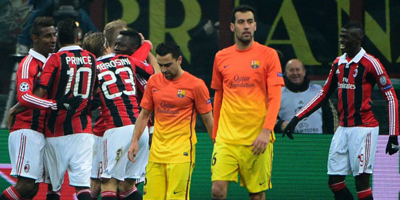 Highlights UCL: AC Milan 2-0 Barcelona