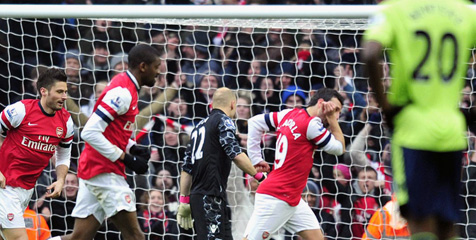 Review: Sepasang Gol Cazorla Bahagiakan Gooners