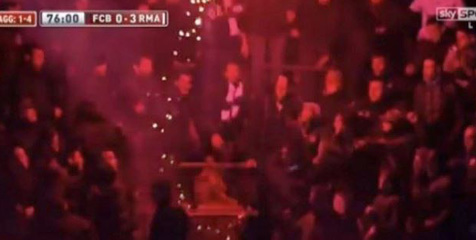 Barca Pastikan Aksi Lempar Flare Bukan Ulah Madridista