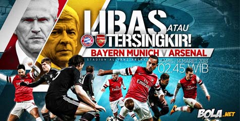 Data dan Fakta 16 Besar UCL: Bayern Munich vs Arsenal