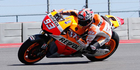 Hari Pertama Uji Coba Austin, Marquez Tercepat