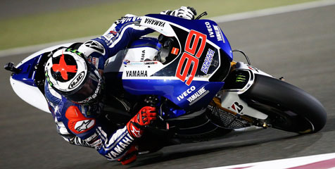 Rossi Mendominasi, Lorenzo Tercepat di Latihan Perdana