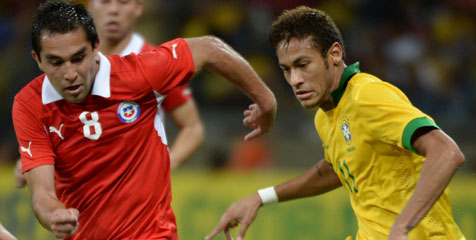 Review: 10 Pemain Brasil Tertahan Chile