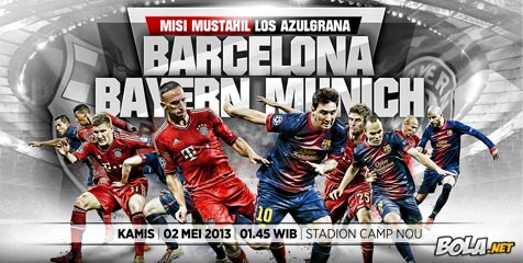 Perkiraan Line-up Barca-Bayern
