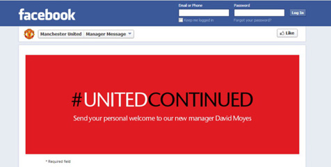 Profil Facebook Man Utd Bocorkan Penunjukan Moyes