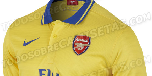 Detail Jersey: Arsenal Away 2013-2014