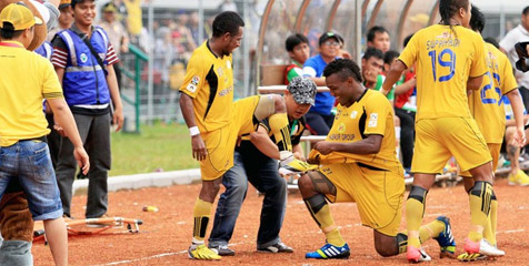 Review ISL: Barito Putra Pesta Gol ke Gawang Mitra Kukar