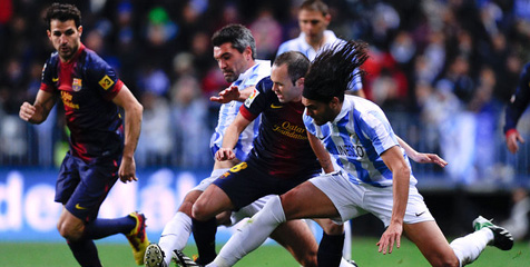 Preview: Barcelona vs Malaga, Demi Poin 100