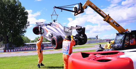 Petugas Trek F1 GP Kanada Tewas Terlindas Alat Berat