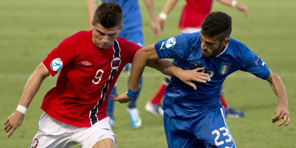 Highlights Euro U-21 2013: Norwegia 1-1 Italia